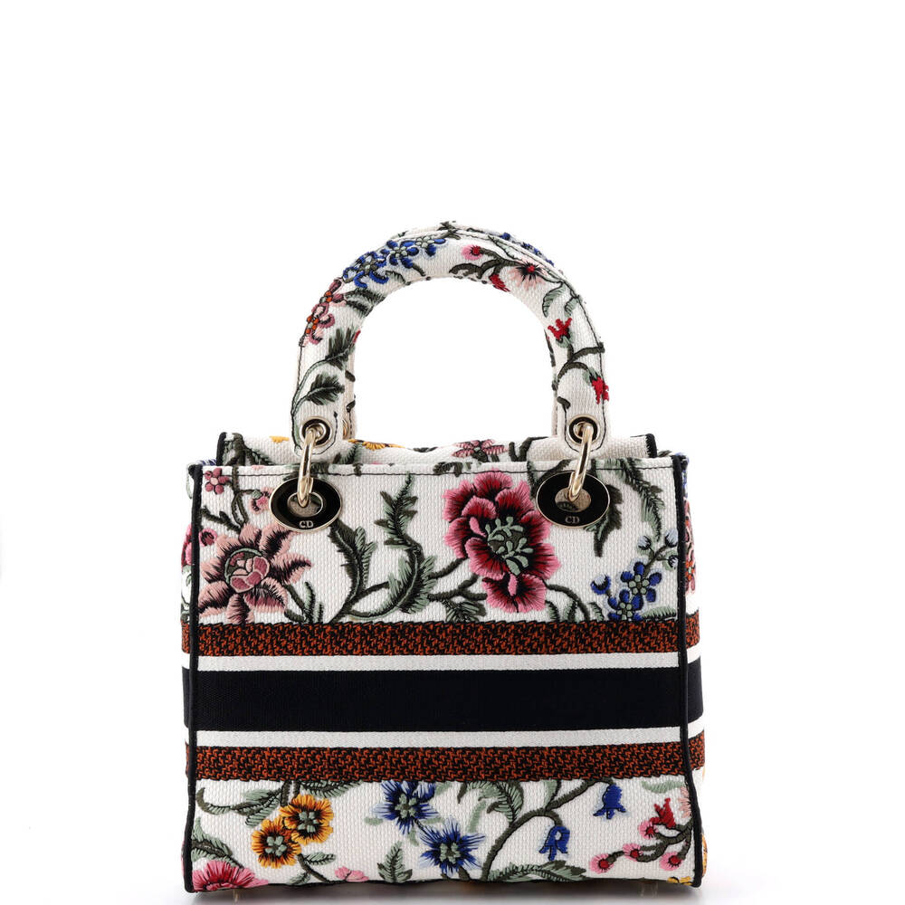 Christian Dior Medium Lady D-Lite Bag Embroidered Canvas - Picture 3 of 5